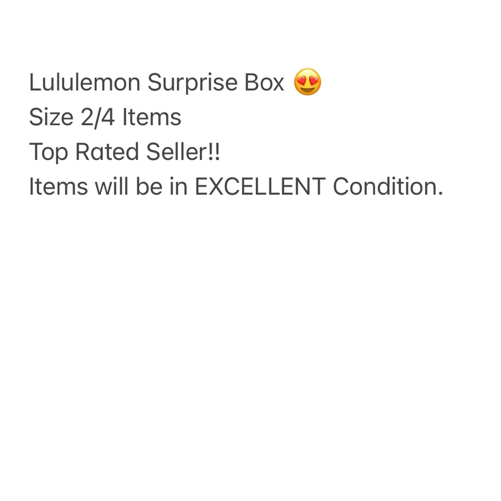 Lululemon SURPRISE Box-5 Items 😍